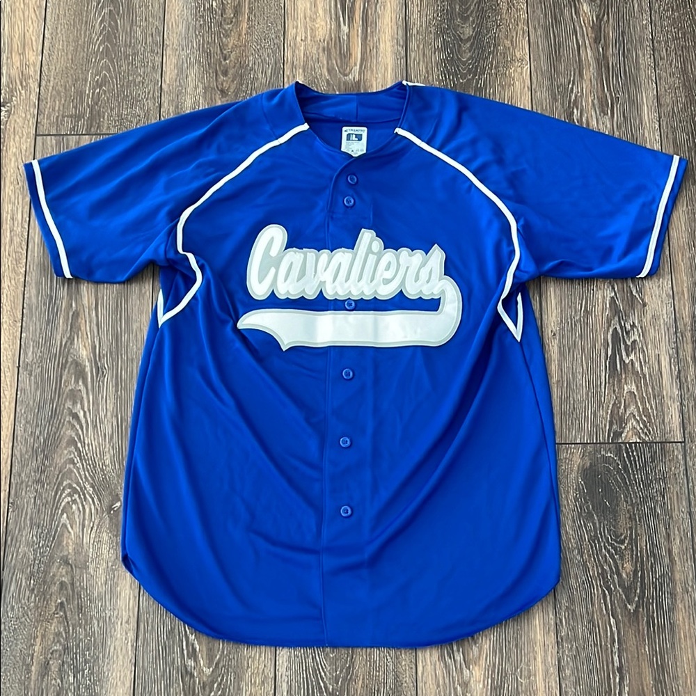 Champro Sports Cavaliers Blue Baseball Polyester Jersey Mens Size Large